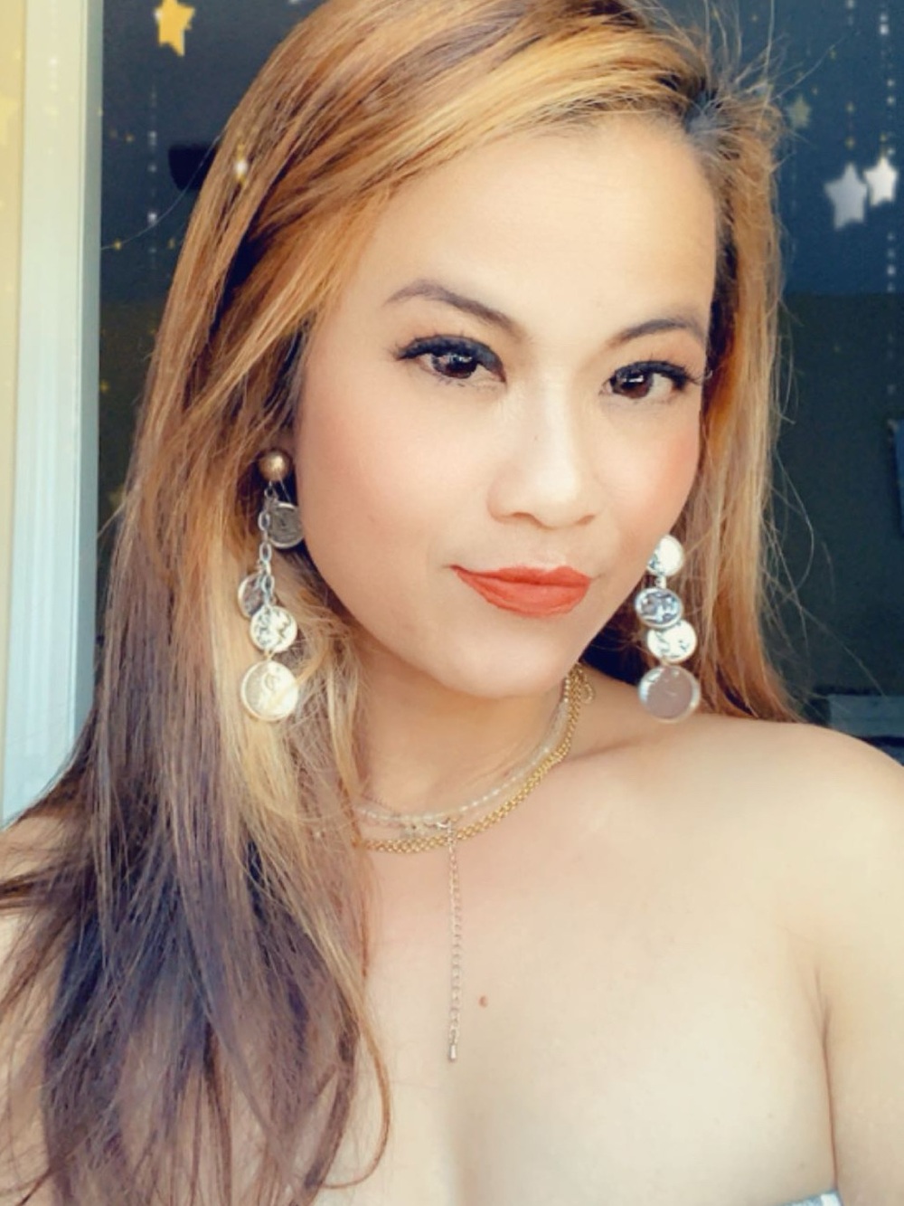 Free People Silver Coin Drop Dangle Earrings